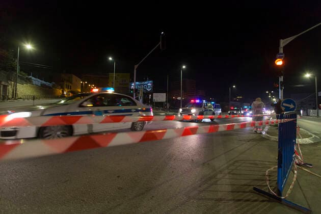March 23, 2020, Bethlehem, Palestine: Palestinian Police & Security patrols the street of Bethlehem declaring the start of compulsory carefew & closure at whole West Bank, striving to stop the spread of COVID-19. Bethlehem Palestine - ZUMAb133 20200323_zap_b133_001 Copyright: xMustafaxBaderx