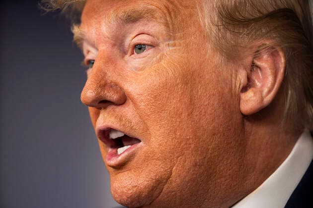 United States President Donald J. Trump speaks during the daily briefing on the Coronavirus Pandemic from the Brady Press Briefing Room if the White House in Washington, DC on Sunday, March 22, 2020. Copyright: xLoScalzox xPoolxviaxCNPx xMediaPunchx