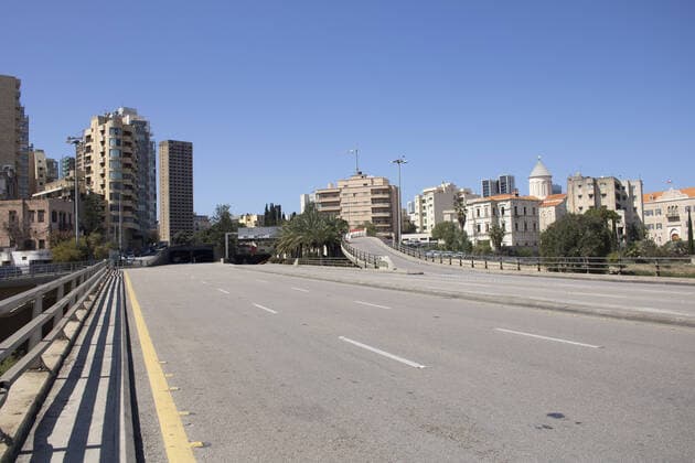 The city of Beirut is locked down amid the coronavirus pandemic Where: Beirut, Lebanon When: 22 Mar 2020 Credit: Amer Ghazzal Cover Images Copyright: xx 40402187 EDITORIAL USE ONLY. NOT FOR USE BY NEWSPAPERS BASED IN THE UK.