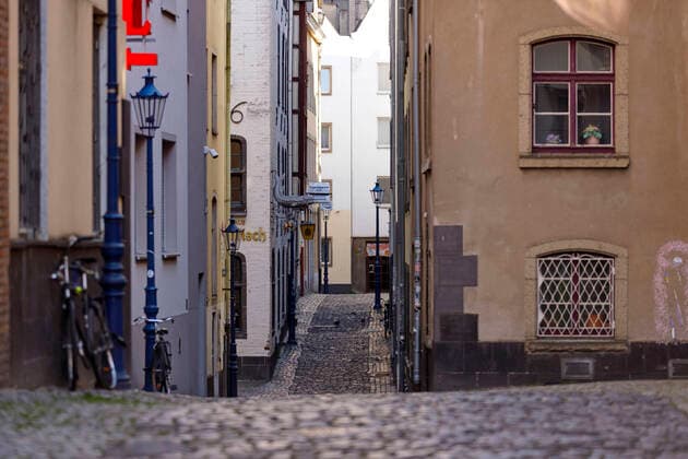 The deserted alley on Rothenberg with closed bars during the corona crisis Cologne, 22 03 2020 Foto:xC.xHardtx xFuturexImage