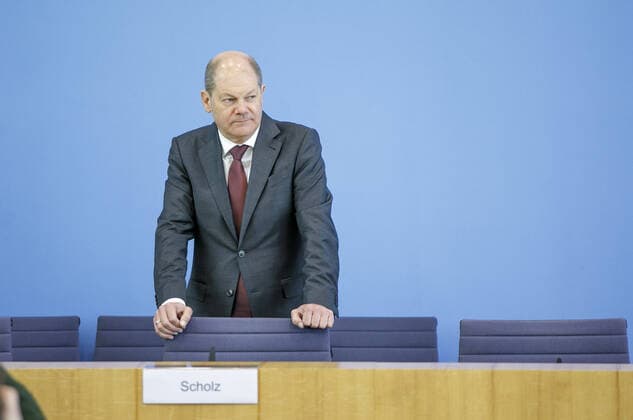 Federal Finance Minister Olaf Scholz, SPD, speaks at the Federal Press Conference on the Supplementary Budget 2020 and the reaction to the Corona Crisis Berlin, 23 03 2020 Berlin Germany Copyright: xThomasxImo photothek.netx