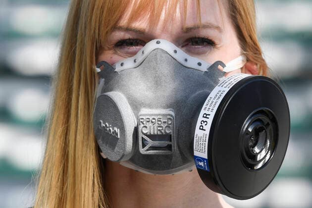 The Czech Technical University (CVUT) in Prague can start manufacturing up to 10,000 respirators with the strongest protection a day and it will start supplying them to the teaching hospitals as of next week, Alena Novakova, Press Manager of The Czech Technical University (CVUT) said in Prague, Czech Republic, March 22, 2020. The CVUT experts have developed a respirator on a 3D printer. The special filter lasts for about a week. This is an even stronger protection than the FFP3 respirators. (CTKxPhoto MichalxKamaryt) CTKPhotoP202003230452101 KMT 01