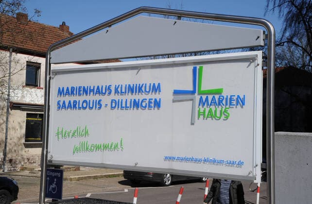 The Marienhaus St Elisabeth Hospital on Monday 23 03 2020 in Saarlouis bub