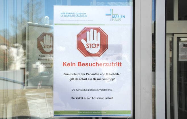 The Marienhaus St Elisabeth Hospital on Monday 23 03 2020 in Saarlouis bub