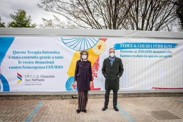 Milan - Coronavirus - The new San Raffaele intensive care unit opens thanks to the fundraising organized by Chiara Ferragni and Fedez. In the photo Elena Bottinelli, CEO of IRCSS San Raffaele Hospital and Giulio Gallera, Councilor for Welfare of the Lombardy Region (Marco Passaro Fotogramma, - 2020-03-23) p.s. la foto e utilizzabile nel rispetto del contesto in cui e stata scattata, e senza intento diffamatorio del decoro delle persone rappresentate  Copyright: xMarcoxPassarox xFOTOGRAMMAx
