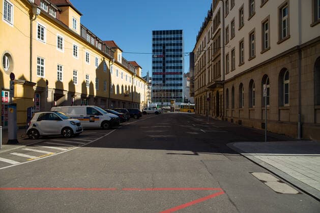 Coronavirus COVID 19 Empty squares and streets in Stuttgart city centre due to the voluntary curfew Stuttgart Mitte Baden Württemberg Germany Copyright: xLeif-HendrikxPiechowskix