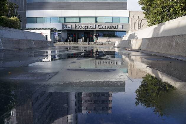 Field Hospital built next to La Paz hospital during the coronavirus crisis, in Madrid, on Sunday 22, March 2020 Cordon Press