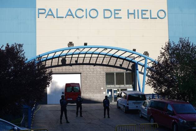 Madrid transfers the deceased from the coronavirus to the Ice Palace after the collapse of funeral homes, Monday, March 23, 2020 Cordon Press