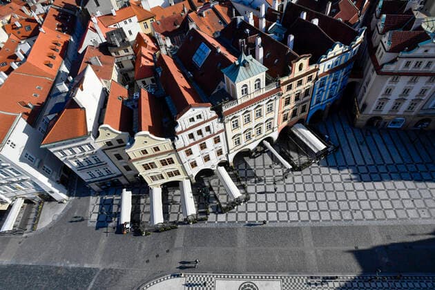 News Bilder des Tages Deserted Old Town Square in Prague, Czech Republic, March 23, 2020. (CTKxPhoto VitxSimanek) CTKPhotoP202003230819001 VIS 003