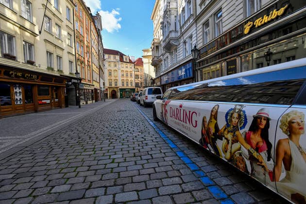 Deserted Melantrichova street in Prague, Czech Republic, March 23, 2020. (CTKxPhoto VitxSimanek) CTKPhotoP202003230833001 VIS 006