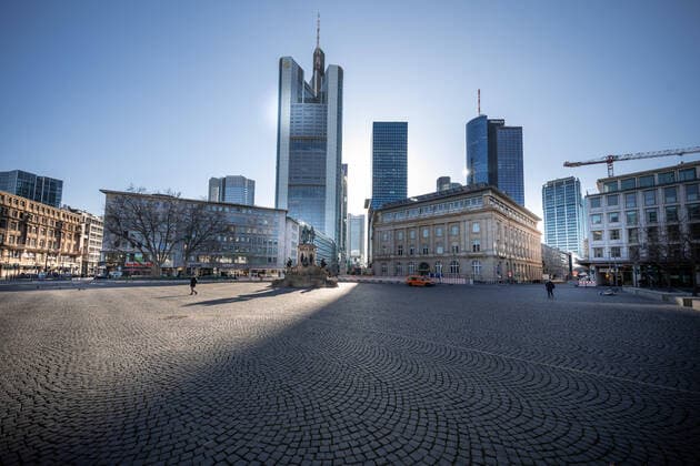 Roßmarkt in Frankfurt Frankfurt at rush hour