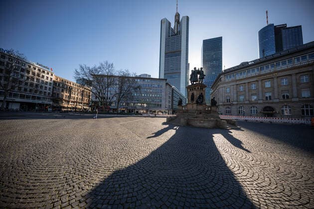 Roßmarkt in Frankfurt Frankfurt at rush hour
