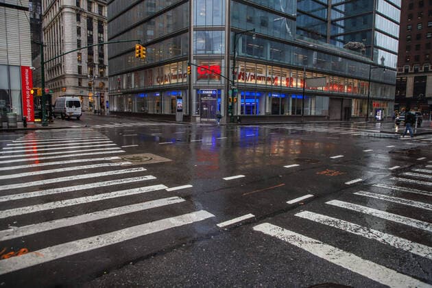 March 23, 2020, New York, NEW YORK, ESTADOS UNIDOS: Movement in New York City during the Coronaviru Covid-19 pandemic period in New York in the United States. New York ESTADOS UNIDOS - ZUMAc233 47091731st Copyright: xVanessaxCarvalhox