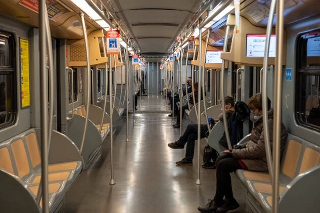 Milan, Coronavirus Covid 19 emergency, subway deserted at rush hour following the new regional provisions that tighten quarantine measures. (Massimo Alberico Fotogramma, Milan - 2020-03-24) p.s. la foto e utilizzabile nel rispetto del contesto in cui e stata scattata, e senza intento diffamatorio del decoro delle persone rappresentate  Copyright: xMassimoxAlbericox xFOTOGRAMMAx