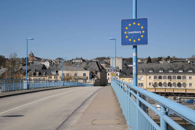 The border crossing at Nennig on Tuesday 24 3 2020 is closed A passage between Germany and Luxembourg for vehicles is no longer permitted bub