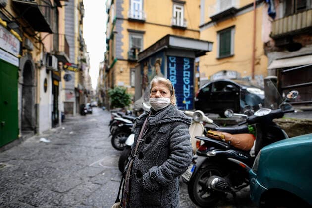 Naples the streets of the city increasingly empty with the coronavirus emergency (COVID-19)  Copyright: xSalvatorexLaportax xIPAx xKontrolabx