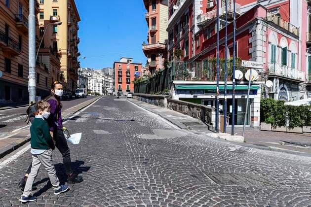 Naples the streets of the city increasingly empty with the coronavirus emergency (COVID-19)  Copyright: xSalvatorexLaportax xIPAx xKontrolabx