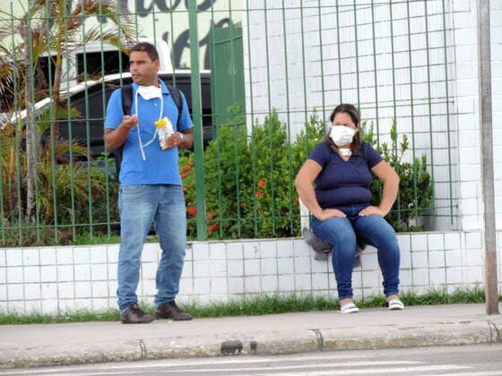 OLINDA, PE - 24.03.2020: QUARENTENA NA CIDADE DE OLINDA PE - In the city of Olinda, Pernambuco, it is possible to see on the streets some popular people who ignored the State& 39;s guidance to stay at home due to the contamination by Covid-19. But the streets and beaches are almost dted with no no shops and only a few bathers. x1897366x  VeetmanoxPrem
