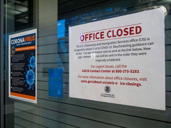 March 24, 2020, Des Moines, Iowa, U.S: The US Citizenship and Immigration Services (USCIS) is closed because of the coronavirus. On Tuesday morning, 24 March, Iowa reported over 120 confirmed cases of the Coronavirus (SARS-CoV-2) and COVID-19. Restaurants, bars, movie theaters, places that draw crowds are closed for at least 30 days. The Governor has not ordered shelter in place but several Mayors, including the Mayor of Des Moines, have asked residents to stay in their homes for all but the essential needs. People are being encouraged to practice social distancing and many businesses are requiring or encouraging employees to telecommute. Des Moines U.S. - ZUMAk94_ 20200324_zaf_k94_008 Copyright: xJackxKurtzx