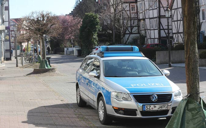 Police control in the City Wolfenbuettels Wolfenbuettel