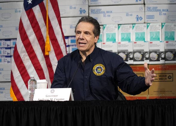 March 24, 2020, New York, New York, USA: NY Governor ANDREW CUOMO press conference at the Javits Center, .NYC .March 24, 2020.Photos by , Photos Inc. New York USA - ZUMAms4_ 20200324_zaf_ms4_001 Copyright: xSoniaxMoskowitzx