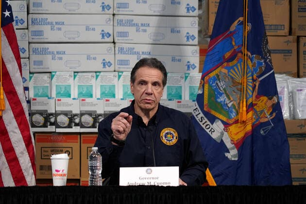 March 24, 2020, New York, New York, USA: NY Governor ANDREW CUOMO press conference at the Javits Center, .NYC .March 24, 2020.Photos by , Photos Inc. New York USA - ZUMAms4_ 20200324_zaf_ms4_004 Copyright: xSoniaxMoskowitzx