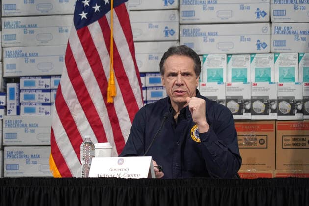 March 24, 2020, New York, New York, USA: NY Governor ANDREW CUOMO press conference at the Javits Center, .NYC .March 24, 2020.Photos by , Photos Inc. New York USA - ZUMAms4_ 20200324_zaf_ms4_040 Copyright: xSoniaxMoskowitzx