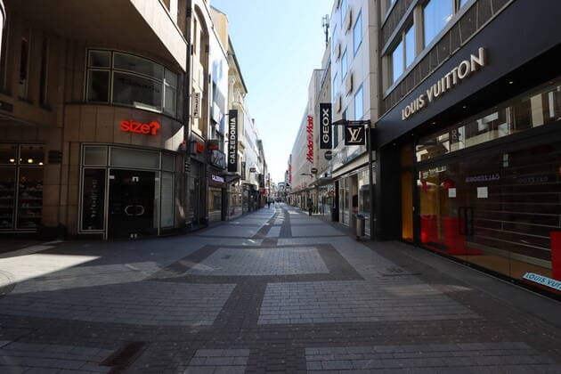 Theme photo Corona, deserted Cologne, 24 03 2020 Deserted streets and squares in Cologne, Theme photo Corona Shutdown, Cologne Copyright: xAugstx xEibner-Pressefotox EP_jat