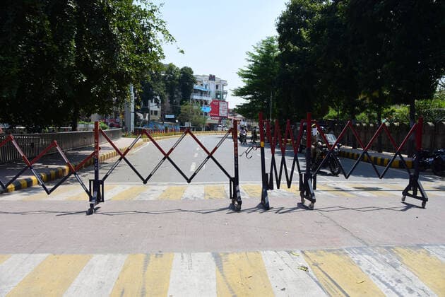 March 25, 2020, Prayagraj, Uttar Pradesh, India: Prayagraj: City wears a deserted look during lockdown in wake of Corona virus pandemic in Prayagraj on Wednesday, March 25, 2020. Prayagraj India - ZUMAv115 20200325_zap_v115_016 Copyright: xPrabhatxKumarxVermax