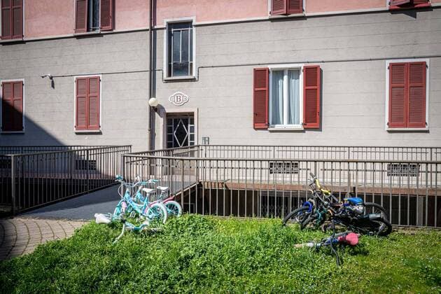 Milan - life in apartment buildings at the time of the Coronavirus Editorial Usage Only  Copyright: xx xIPAx