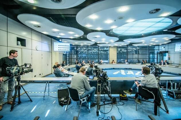 DEN HAAG, 23-03-2020, Coronavirus update for members of Dutch Parliament by RIVM and NIVC. Coronavirus update for members of Dutch Parliament  x7606321x Copyright: