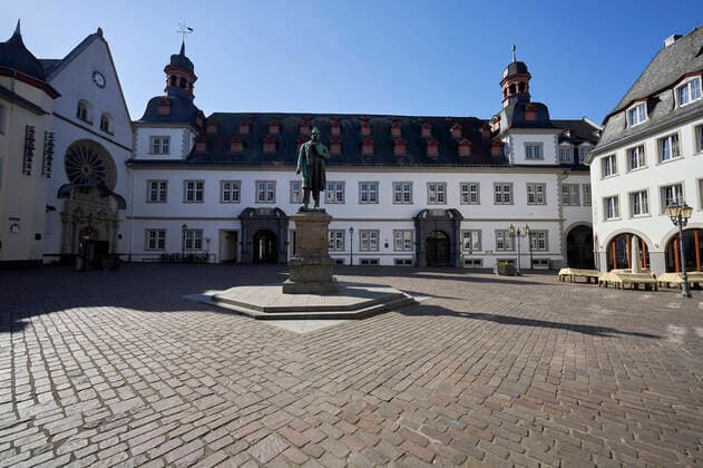 City Hall Koblenz 25 03 2020, Rhineland Palatinate, Koblenz One of the citys city hall buildings