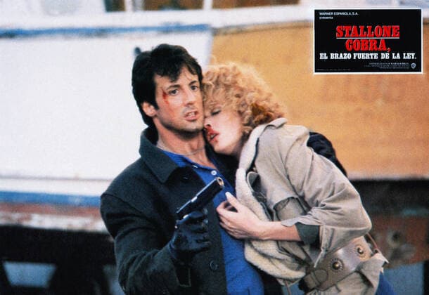 COBRA, from left: Sylvester Stallone, Brigitte Nielsen, 1986, Warner Brothers courtesy Everett Collection Warner Bros Courtesy Everett Collection !ACHTUNG AUFNAHMEDATUM GESCHÃ„TZT! PUBLICATIONXNOTxINxCANxCHNxFRAxITAxJPNxNORxPOLxRUSxESPxUKxUSA Copyright: xWarnerxBros CourtesyxEverettxCollectionx M8DCOBR EC009