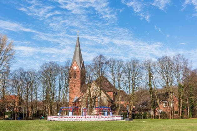 The Kiel city centre almost without people The instruction of the state government to stay at home because of the critical situation caused by the coronavirus pandemic is largely followed Kiel Blücherplatz Schleswig Holstein Germany