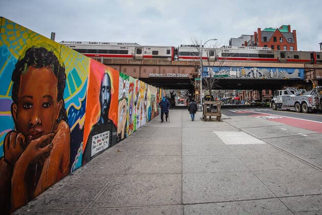 March 25, 2020, New York, NEW YORK, EUA: Manhattan streets and avenues in Harlem are seen empty during a Coronavirus COVID19 pandemic in New York, USA. New York EUA - ZUMAc233 47096323st Copyright: xVanessaxCarvalhox