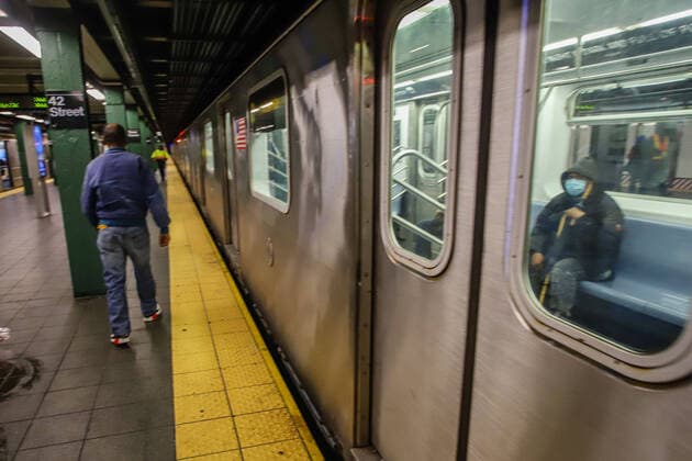 March 25, 2020, New York, NEW YORK, EUA: Times Square subway in Manhattan are seen empty during the Coronavirus COVID19 pandemic in New York in the United States. New York EUA - ZUMAc233 47096338st Copyright: xVanessaxCarvalhox