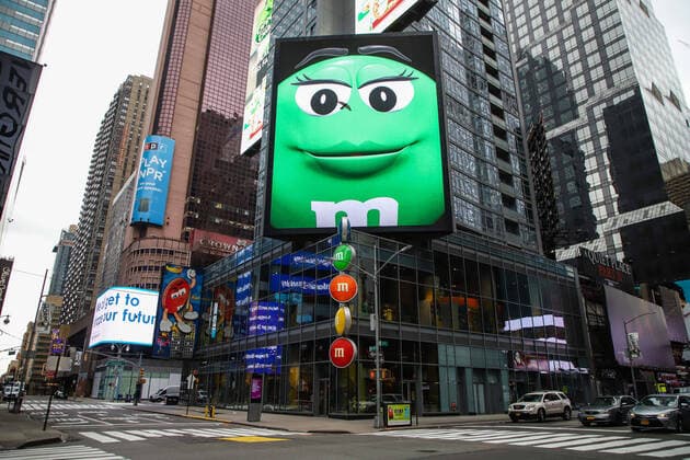 March 25, 2020, New York, NEW YORK, EUA: MovimentaoÂßoÂ£o da Times Square em Manhattan durante uma pandemia de coronavoÂ­rus COVID19 em Nova York nos Estados Unidos. New York EUA - ZUMAc233 47096454st Copyright: xVanessaxCarvalhox