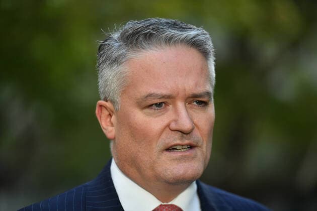 MATHIAS CORMANN PRESSER, Minister for Finance Mathias Cormann at a press conference at Parliament House in Canberra, Thursday, March 26, 2020. ( NO ARCHIVING, EDITORIAL USE ONLY, NO USE IN BOOKS WITHOUT CONSENT CANBERRA ACT AUSTRALIA  Copyright: xMICKxTSIKASx 20200326001460151559