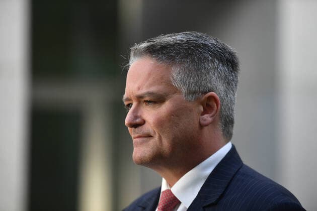 MATHIAS CORMANN PRESSER, Minister for Finance Mathias Cormann at a press conference at Parliament House in Canberra, Thursday, March 26, 2020. ( NO ARCHIVING, EDITORIAL USE ONLY, NO USE IN BOOKS WITHOUT CONSENT CANBERRA ACT AUSTRALIA  Copyright: xMICKxTSIKASx 20200326001460151698