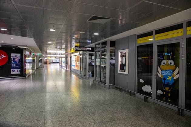 Hannover, 26 03 2020, Hannover Airport, HAJ, Due to the spread of the corona virus, almost all flights have been suspended,