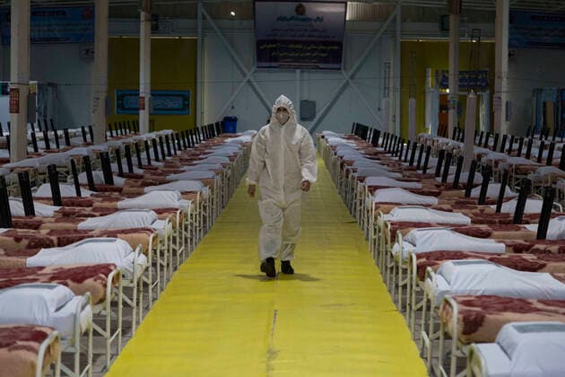 March 26, 2020, Tehran, Iran: Iranian army launched a 2,000-bed hospital at the permanent venue of Tehran International Exhibitions as Iran struggles to stem the novel coronavirus (COVID-19) in the capital Tehran, Iran. Iran s supreme leader Ayatollah Ali Khamenei has ordered the armed forces to contribute to the health ministry s fight against the disease. Iran is the worst-hit country by the coronavirus in the Middle East. Tehran Iran - ZUMAf146 20200326_zip_f146_014 Copyright: xRouzbehxFouladix