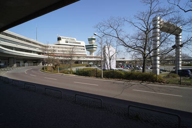 26 03 2020,Berlin,Germany,GER,the city in times of the Corona Pandemic, Tegel TXL Airport, flight operations have almost come to a complete standstill