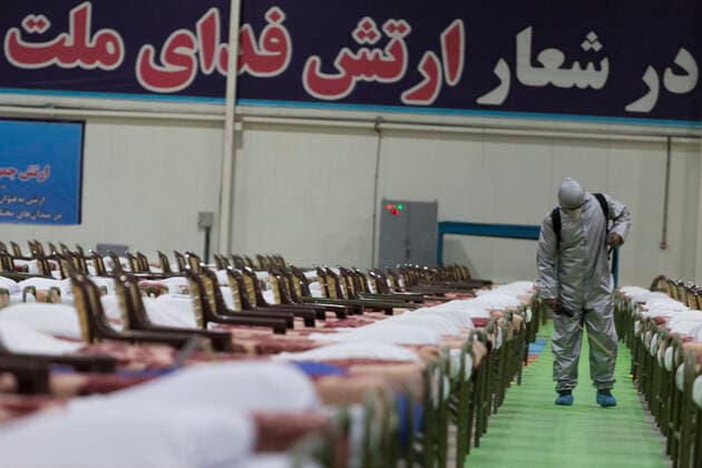 March 26, 2020, Tehran, Iran: Iranian army launched a 2,000-bed hospital at the permanent venue of Tehran International Exhibitions as Iran struggles to stem the novel coronavirus (COVID-19) in the capital Tehran, Iran. Iran s supreme leader Ayatollah Ali Khamenei has ordered the armed forces to contribute to the health ministry s fight against the disease. Iran is the worst-hit country by the coronavirus in the Middle East. Tehran Iran - ZUMAf146 20200326_zip_f146_044 Copyright: xRouzbehxFouladix