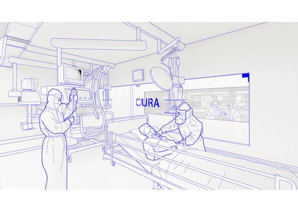Italian architects have designed an intensive-care pod within a shipping container that could be added to hospitals fighting the coronavirus pandemic. Named Connected Units for Respiratory Ailments or CURA, which is the latin word for cure the intensive care unit (ICU) pods have been designed to increase the country s intensive care capacity. The aim is that they can be quickly deployed in cities around the world, promptly responding to the shortage of ICU space in hospitals and the spread of the disease, explained the CURA team. The first prototype unit is being built at a hospital in Milan, which is one of the cities in Italy with the most cases of coronavirus Covid-19. The units have been designed by Italian architecture studio Carlo Ratti Associati and architect Italo Rota as part of a development team including engineer Copyright: xx 40410062 EDITORIAL USE ONLY. NOT FOR USE BY NEWSPAPERS BASED IN THE UK.