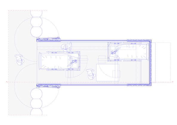 Italian architects have designed an intensive-care pod within a shipping container that could be added to hospitals fighting the coronavirus pandemic. Named Connected Units for Respiratory Ailments or CURA, which is the latin word for cure the intensive care unit (ICU) pods have been designed to increase the country s intensive care capacity. The aim is that they can be quickly deployed in cities around the world, promptly responding to the shortage of ICU space in hospitals and the spread of the disease, explained the CURA team. The first prototype unit is being built at a hospital in Milan, which is one of the cities in Italy with the most cases of coronavirus Covid-19. The units have been designed by Italian architecture studio Carlo Ratti Associati and architect Italo Rota as part of a development team including engineer Copyright: xx 40410066 EDITORIAL USE ONLY. NOT FOR USE BY NEWSPAPERS BASED IN THE UK.