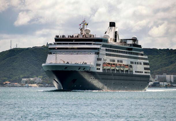 March 26, 2020, San Diego, California, USA: Cruise ship Maasdam arrived in San Diego March 26, 2020, after being denied permission on March 20 to disembark passengers in Hawaii because of concerns about the COVID-19 virus. Hawaii did allow six residents, a woman with a broken leg and her spouse to leave the ship in Honolulu. Maasdam was allowed to dock in San Diego, and passengers will be allowed to leave in groups after testing confirms their infection status. San Diego USA - ZUMAb202 20200326_znp_b202_002 Copyright: xDavidxBarakx