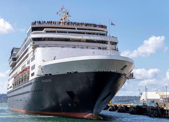 March 26, 2020, San Diego, California, USA: Cruise ship Maasdam arrived in San Diego March 26, 2020, after being denied permission on March 20 to disembark passengers in Hawaii because of concerns about the COVID-19 virus. Hawaii did allow six residents, a woman with a broken leg and her spouse to leave the ship in Honolulu. Maasdam was allowed to dock in San Diego, and passengers will be allowed to leave in groups after testing confirms their infection status. San Diego USA - ZUMAb202 20200326_znp_b202_005 Copyright: xDavidxBarakx