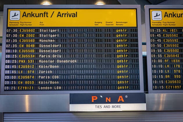 Berlin Reinickendorf OT Tegel, Airport Berlin Tegel TXL, empty Airport Corona Coronavirus Covid 19 Berlin