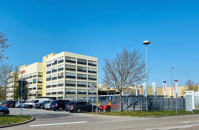 xsvx, Wirtschaft, Bosch Healthcare Solutions Niederlassung Zentrale in Waiblingen Die Firma Bosch hat einen Corona Covid-19 Schnelltest entwickelt emwirt Waiblingen