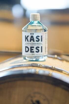 Kyrö Distillery Company delivers newly made hand sanitizer to local health services in Isokyrö, Finland, on March 27, 2020. The company usually produces whisky and gin made of whole-grain rye but decided to start producing hand sanitizer Kyrö Käsidesi to help those in need due to the current Covid-19 coronavirus outbreak. Isokyrö Finland  Copyright: xTimoxAaltox LKFTVX20200327142759GDBP